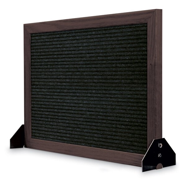 Indoor Enclosed Combo Board, 48"x36", Bronze Frame/Grey & Burgundy